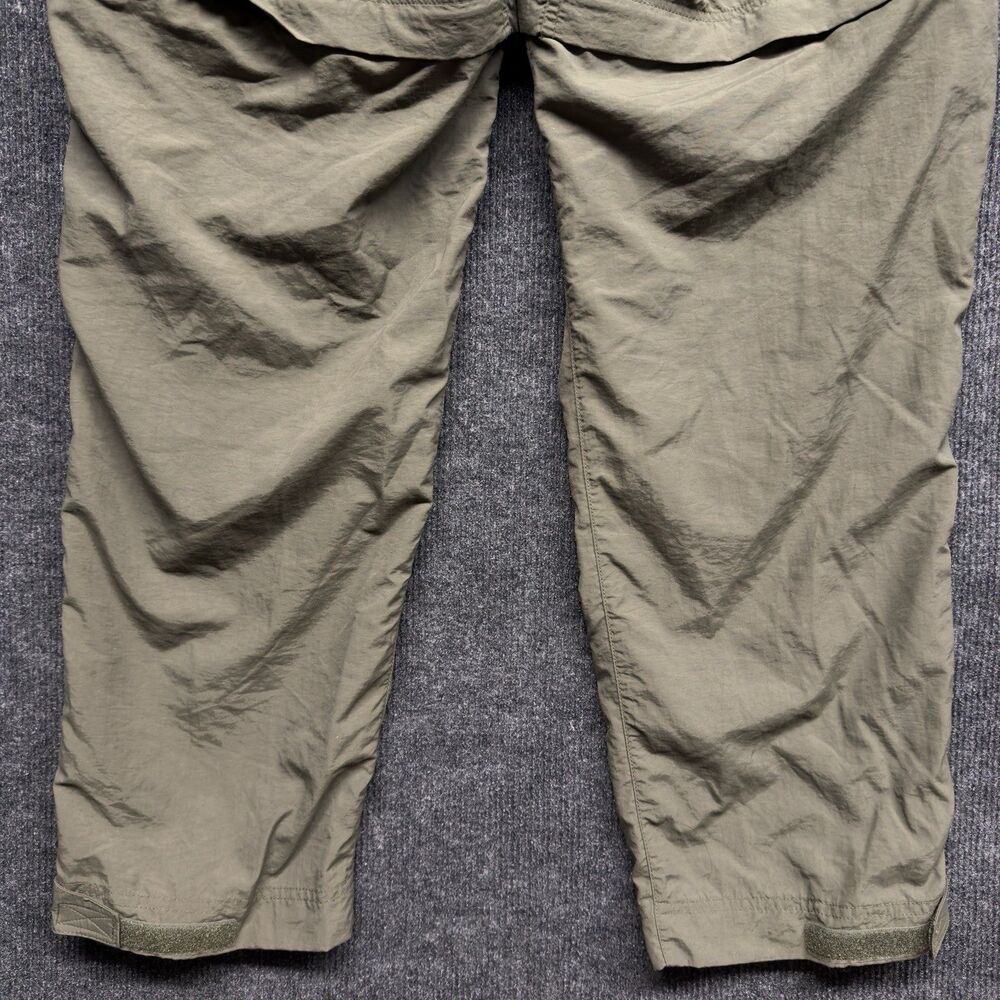 REI Sahara Womens 4 Convertible Cargo Pants Zip Off Hiking Shorts Nylon Green - Picture 12 of 16